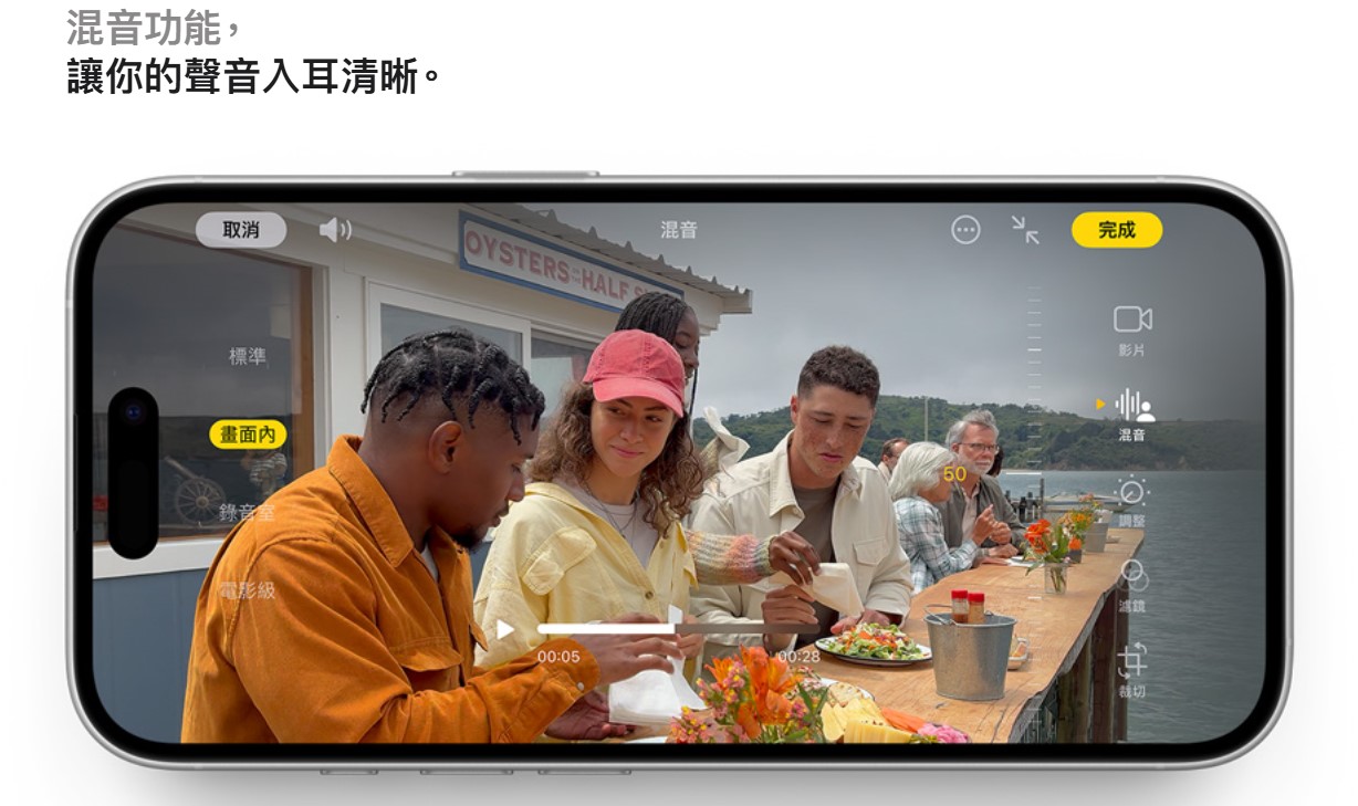 iphone 16e 錄影功能 混音效果
