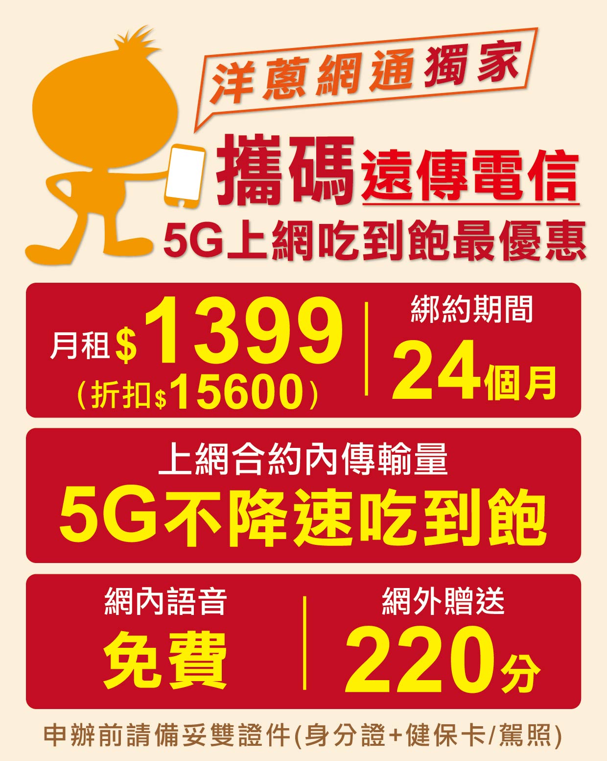 遠傳電信5G吃到飽方案